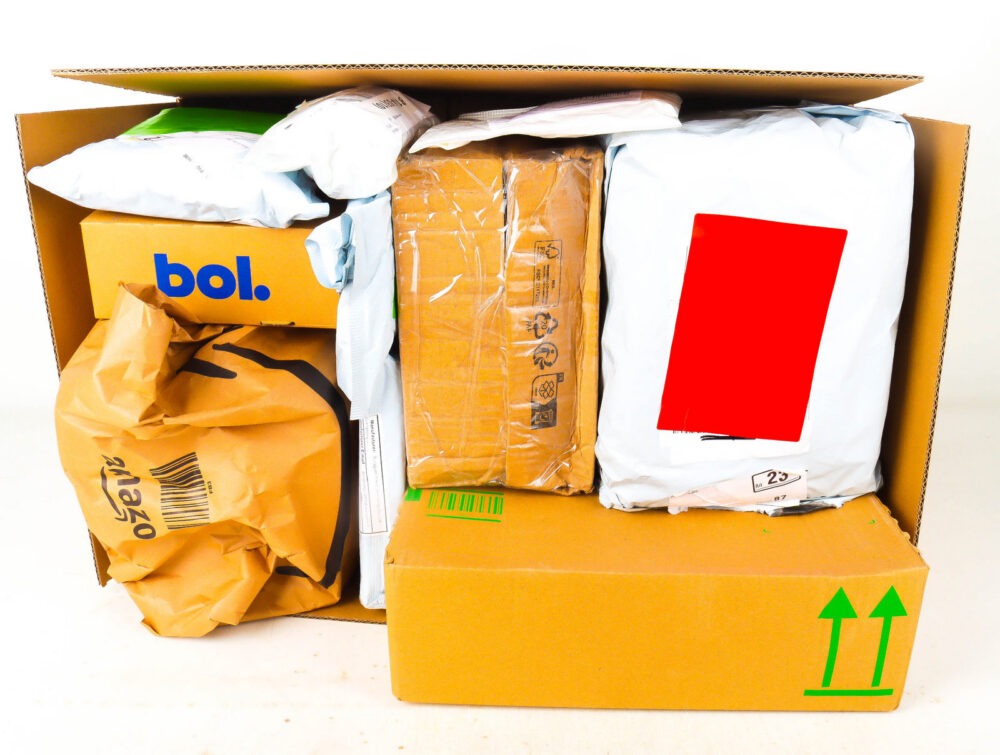 XL Doos met Verloren Postpakketten