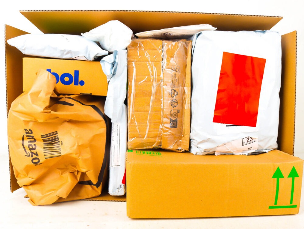 XL Doos met Verloren Postpakketten