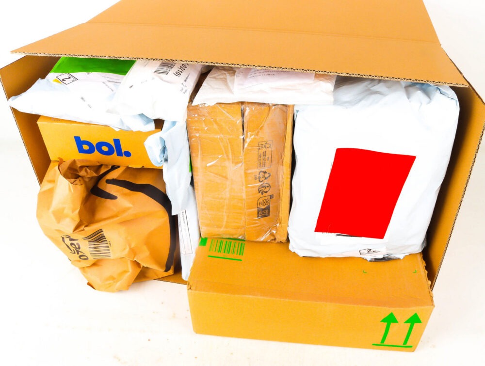 XL Doos met Verloren Postpakketten