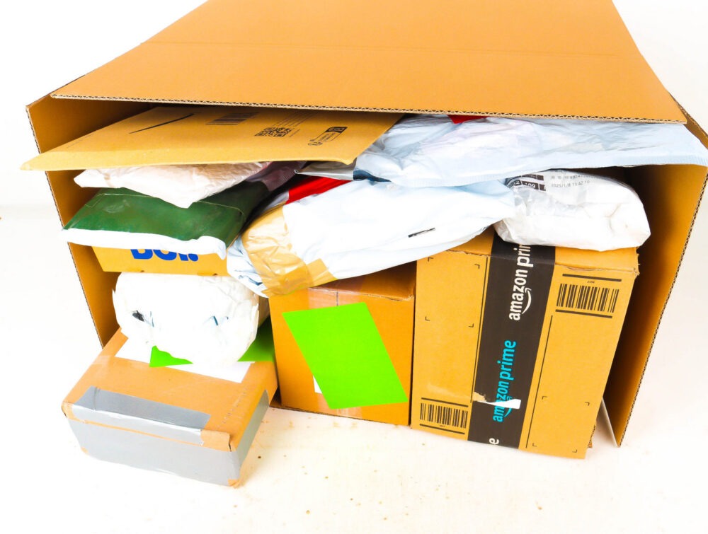 XL Doos met Verloren Postpakketten