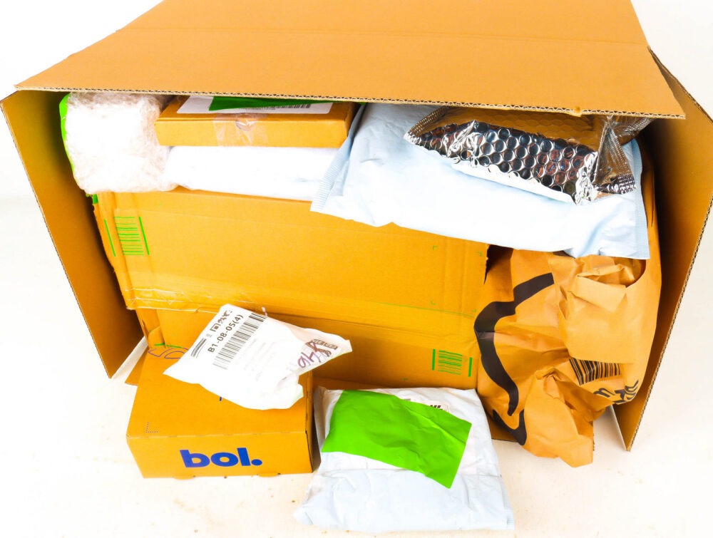 XL Doos met Verloren Postpakketten