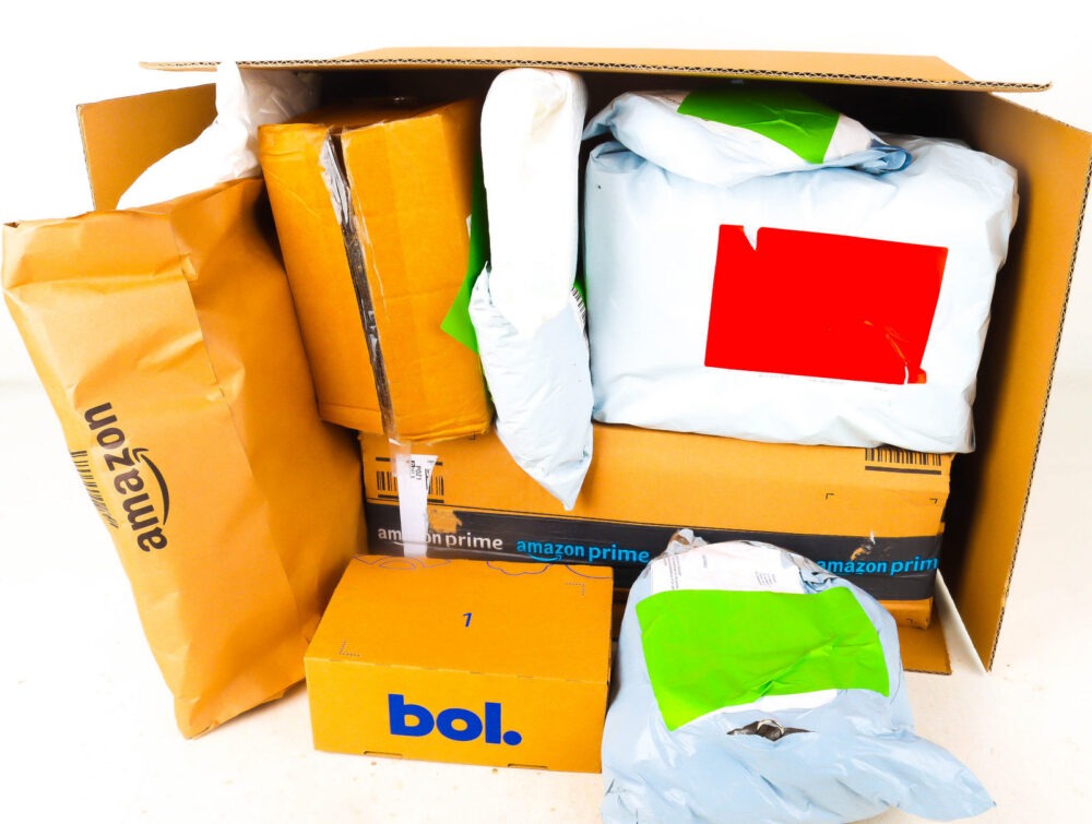 XL Doos met Verloren Postpakketten