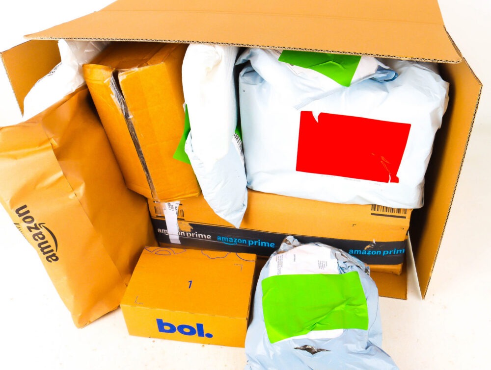 XL Doos met Verloren Postpakketten
