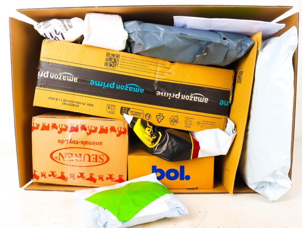 XL Doos met Verloren Postpakketten