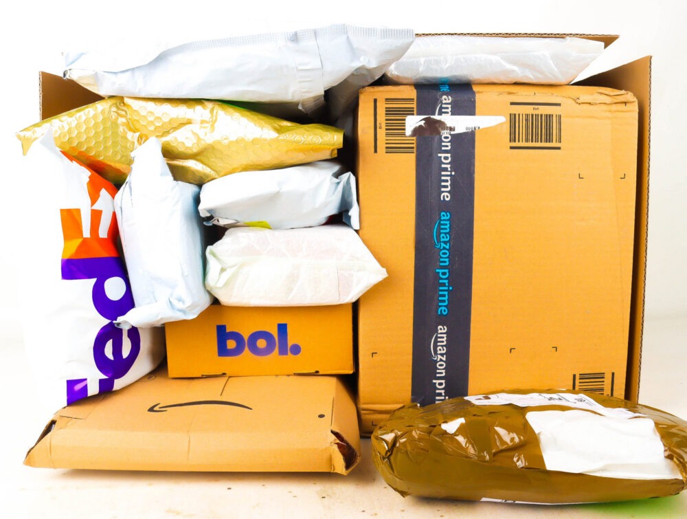 XL Doos met Verloren Postpakketten
