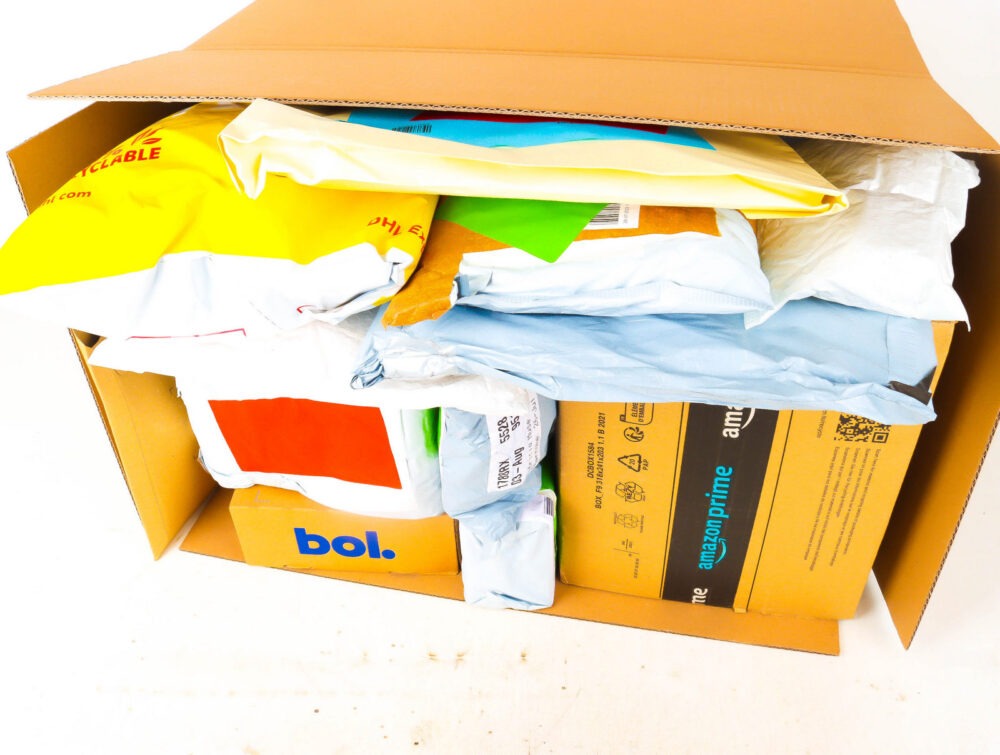 XL Doos met Verloren Postpakketten
