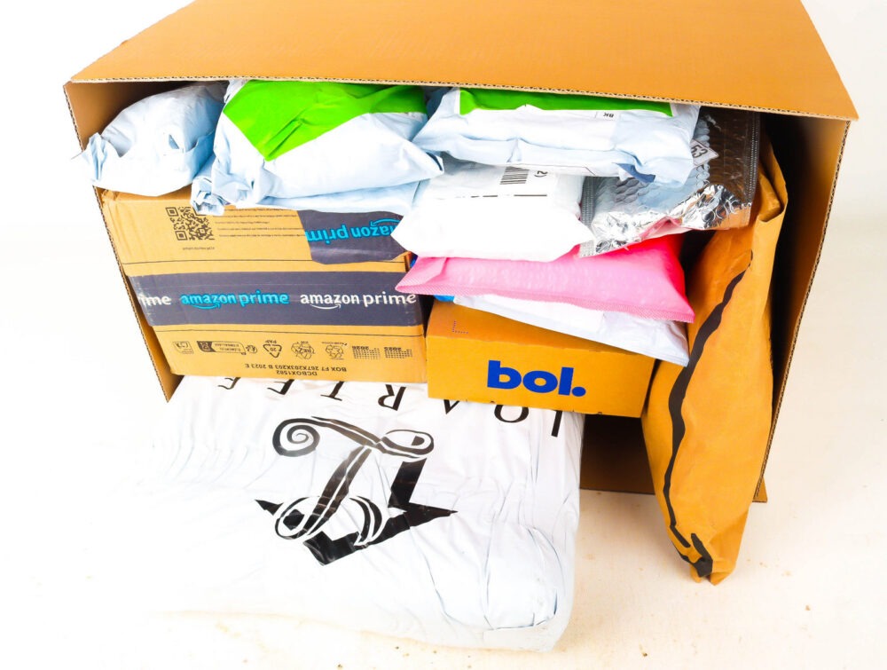 XL Doos met Verloren Postpakketten