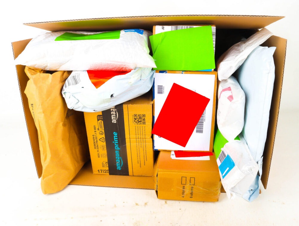 XL Doos met Verloren Postpakketten