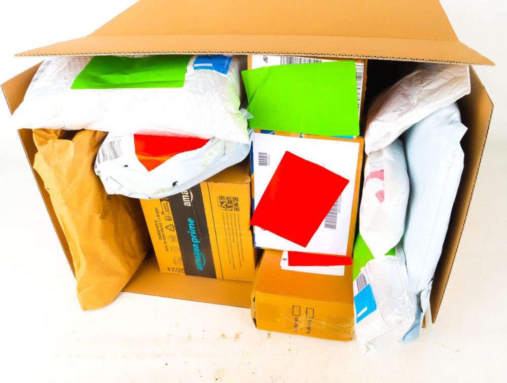 XL Doos met Verloren Postpakketten
