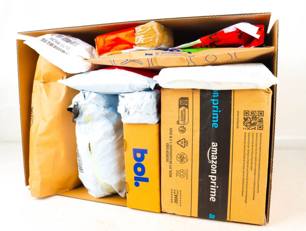 XL Doos met Verloren Postpakketten
