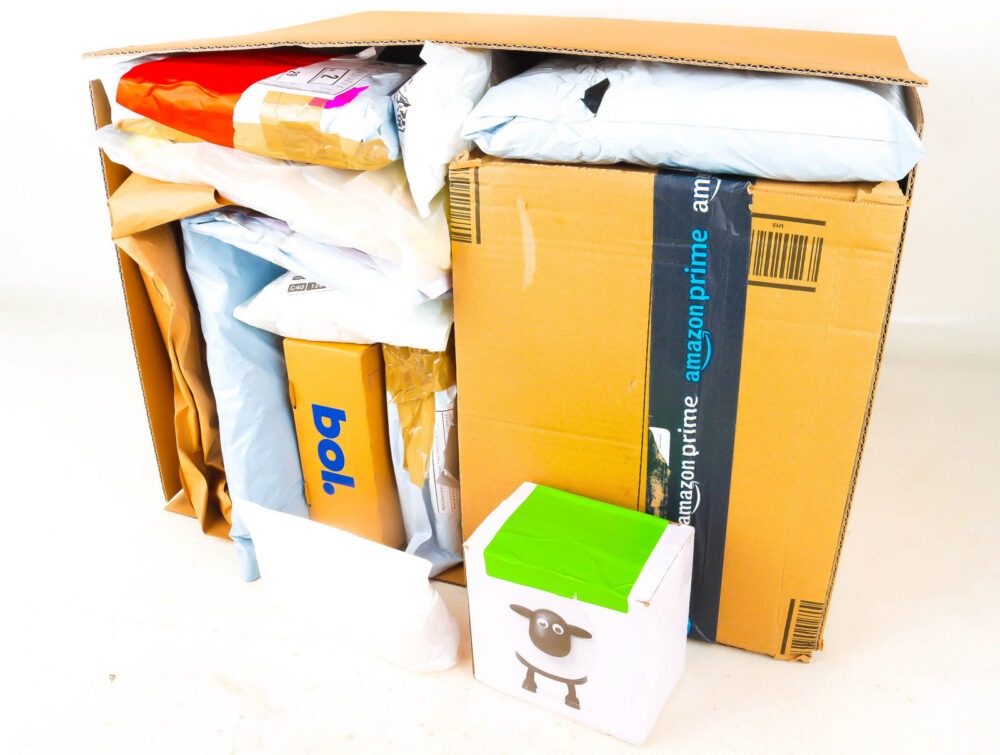 XL Doos met Verloren Postpakketten