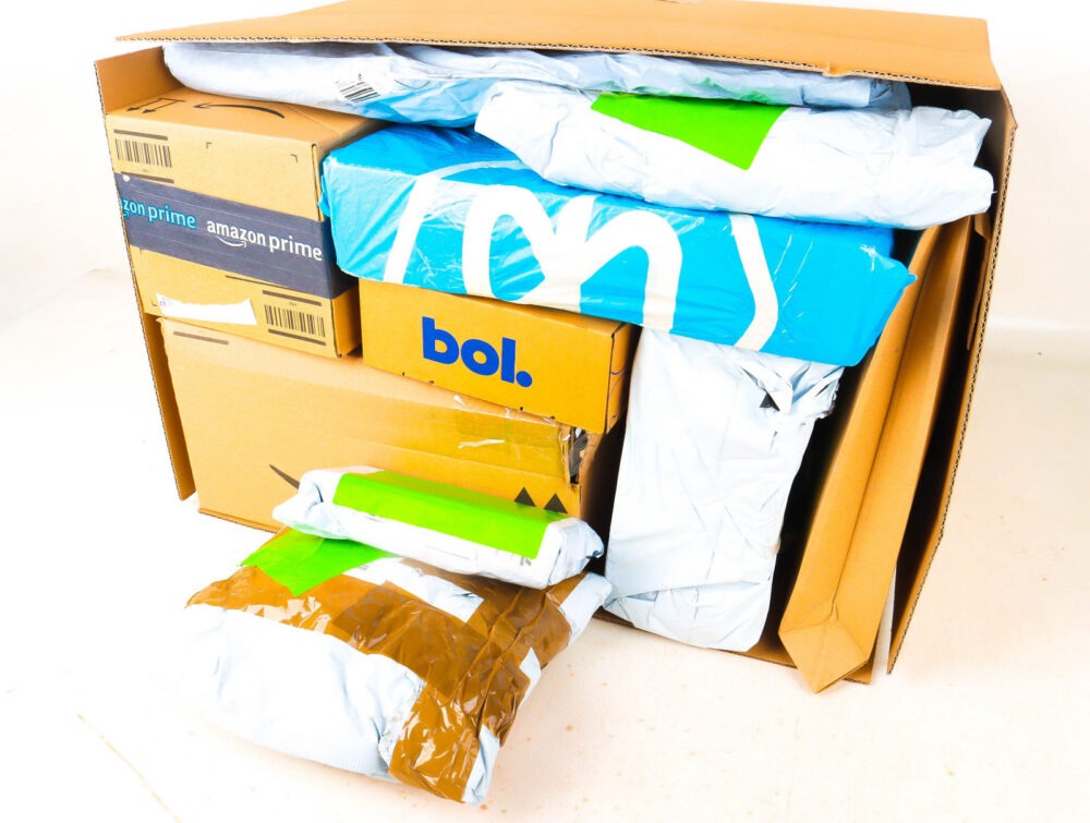 XL Doos met Verloren Postpakketten