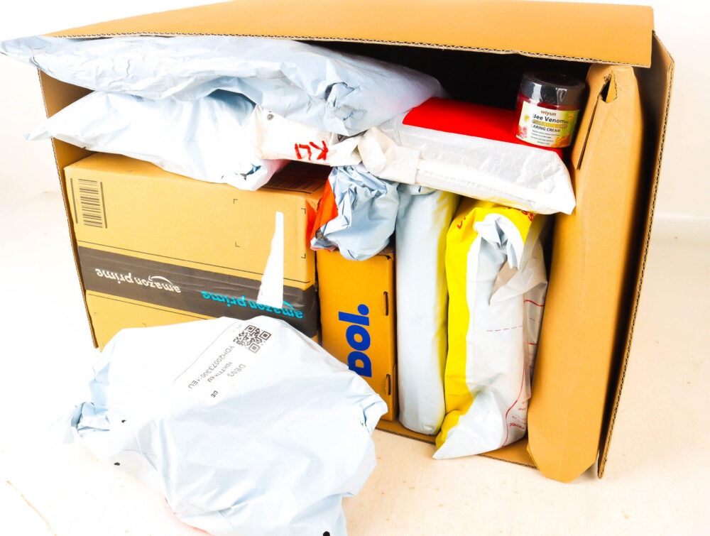 XL Doos met Verloren Postpakketten