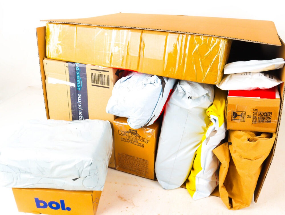 XL Doos met Verloren Postpakketten