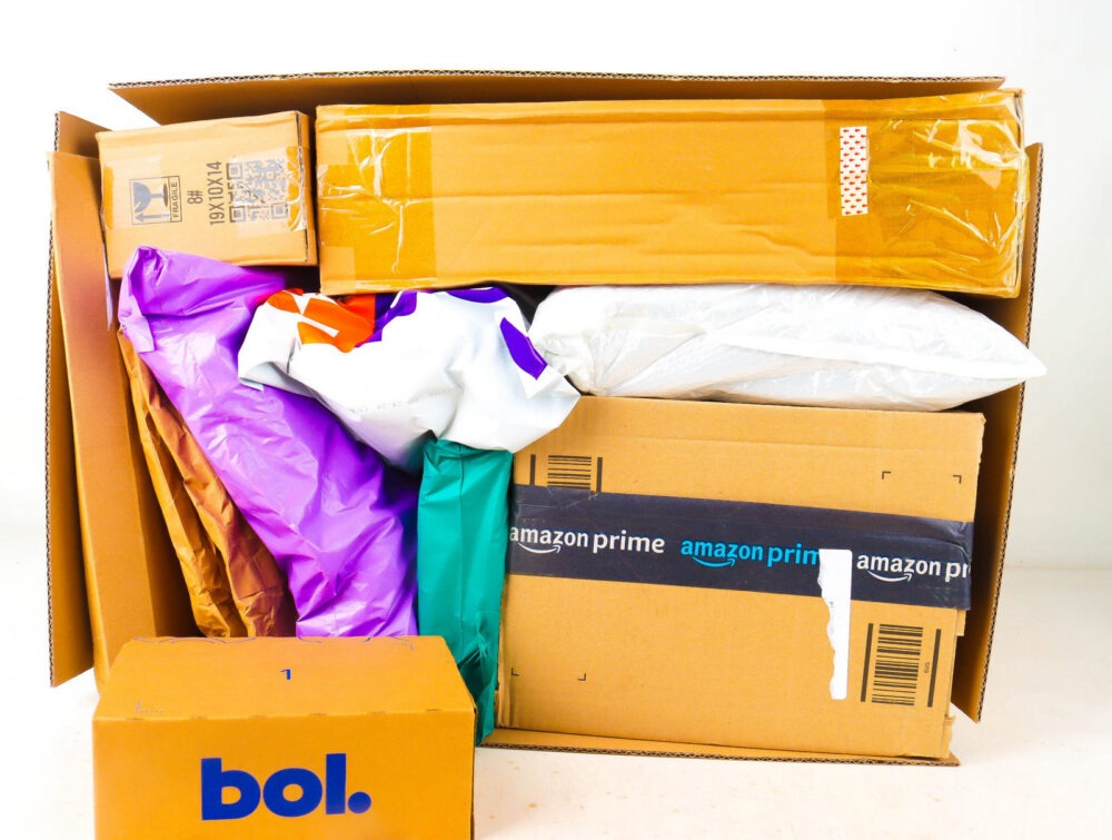 XL Doos met Verloren Postpakketten