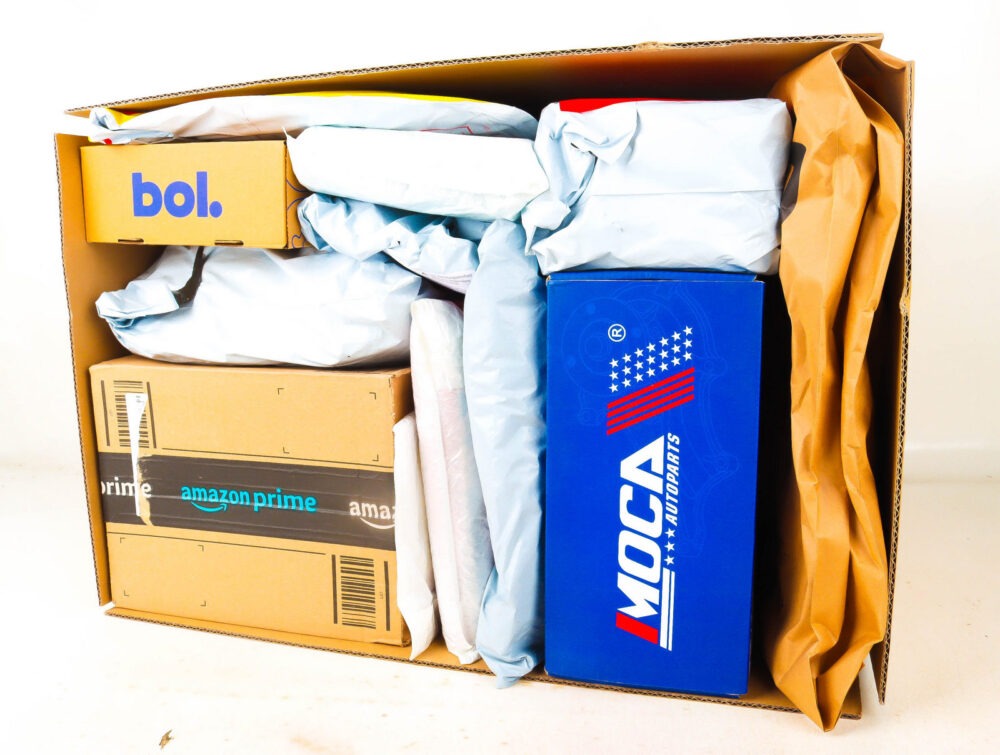 XL Doos met Verloren Postpakketten