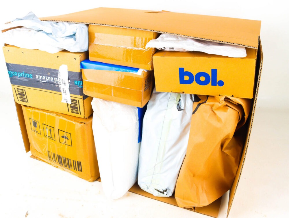 XL Doos met Verloren Postpakketten