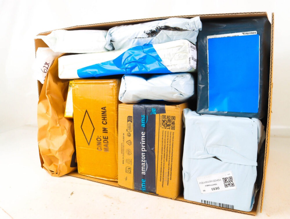 XL Doos met Verloren Postpakketten