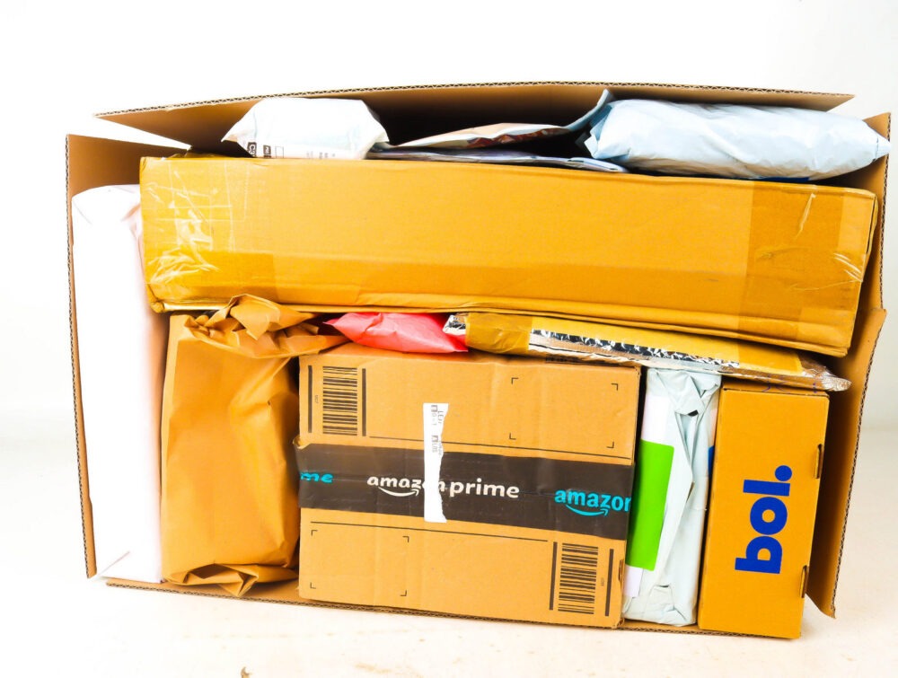 XL Doos met Verloren Postpakketten