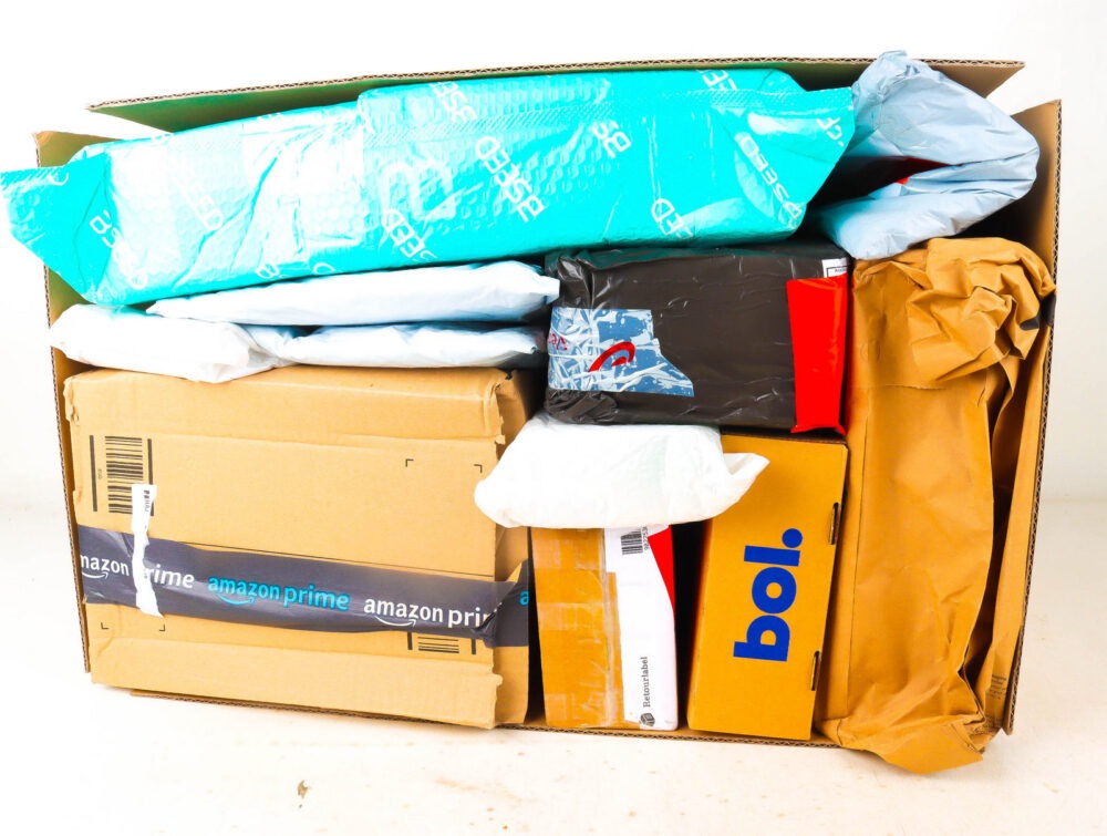 XL Doos met Verloren Postpakketten