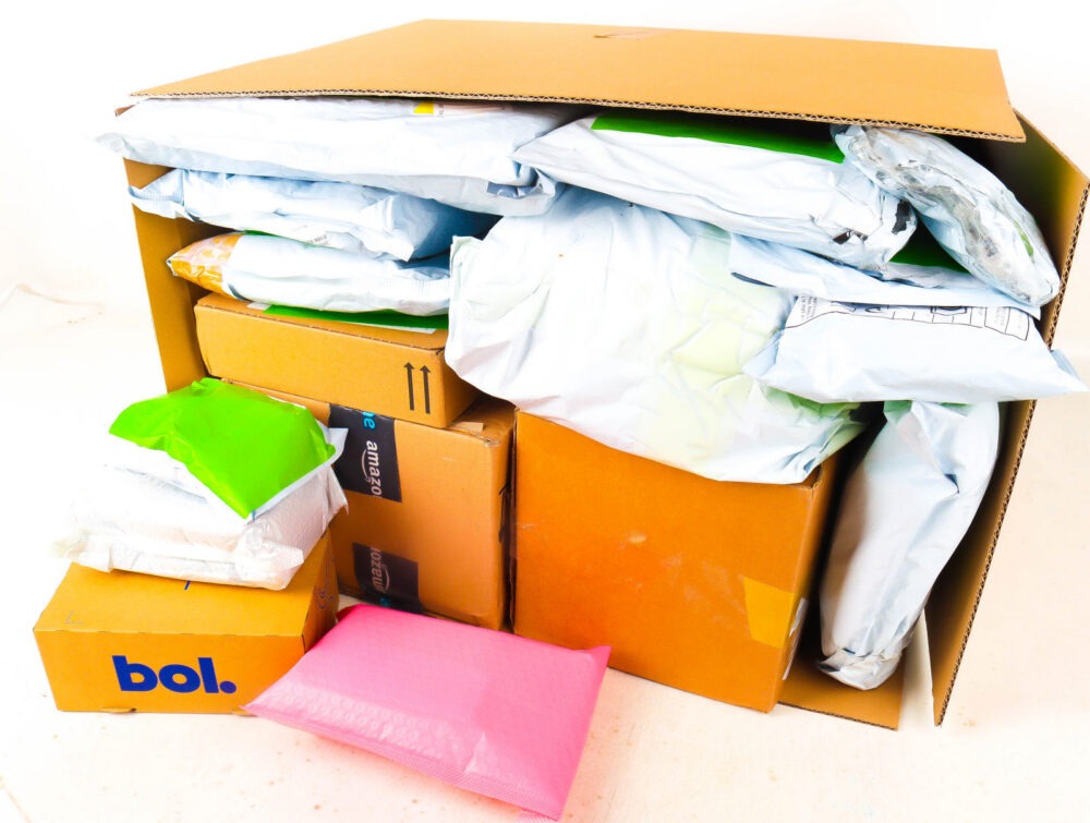 XL Doos met Verloren Postpakketten