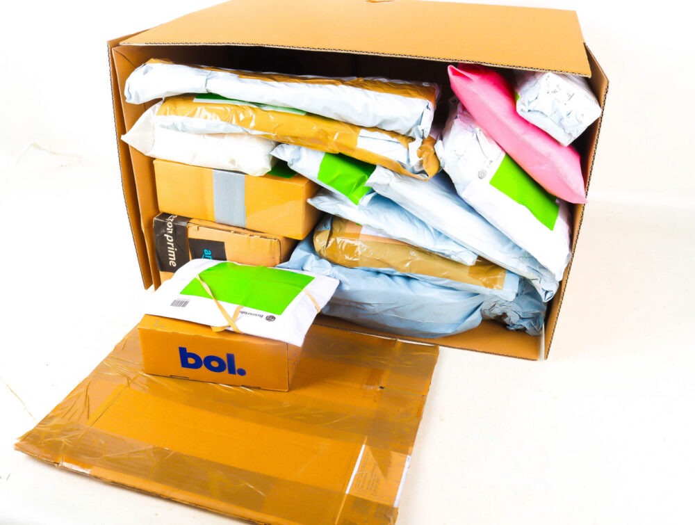 XL Doos met Verloren Postpakketten