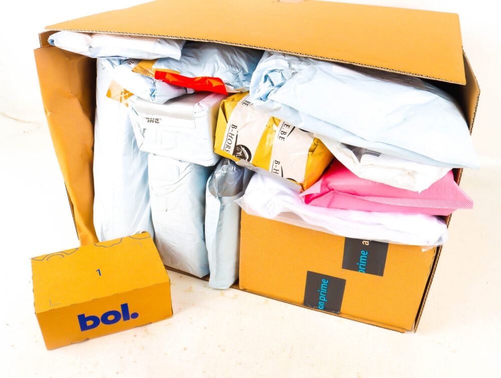XL Doos met Verloren Postpakketten