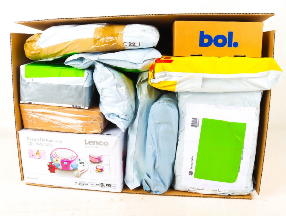 XL Doos met Verloren Postpakketten