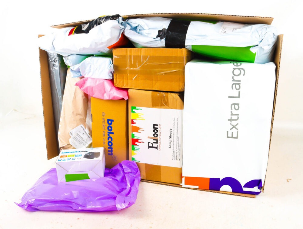 XL Doos met Verloren Postpakketten
