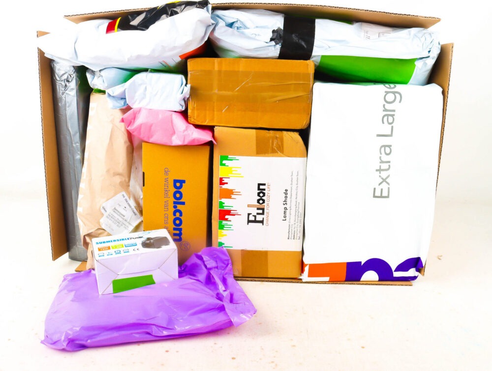 XL Doos met Verloren Postpakketten