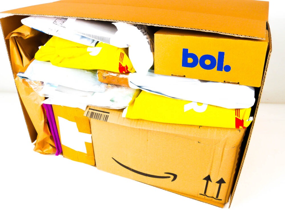 XL Doos met Verloren Postpakketten