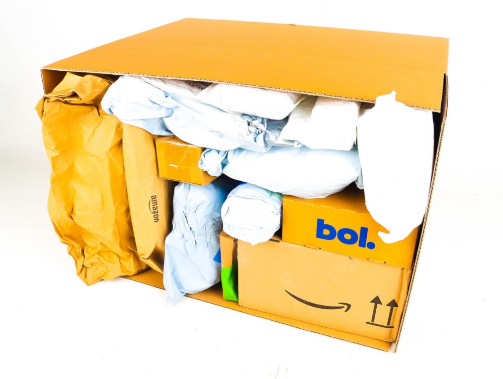XL Doos met Verloren Postpakketten