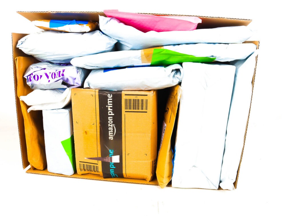 XL Doos met Verloren Postpakketten