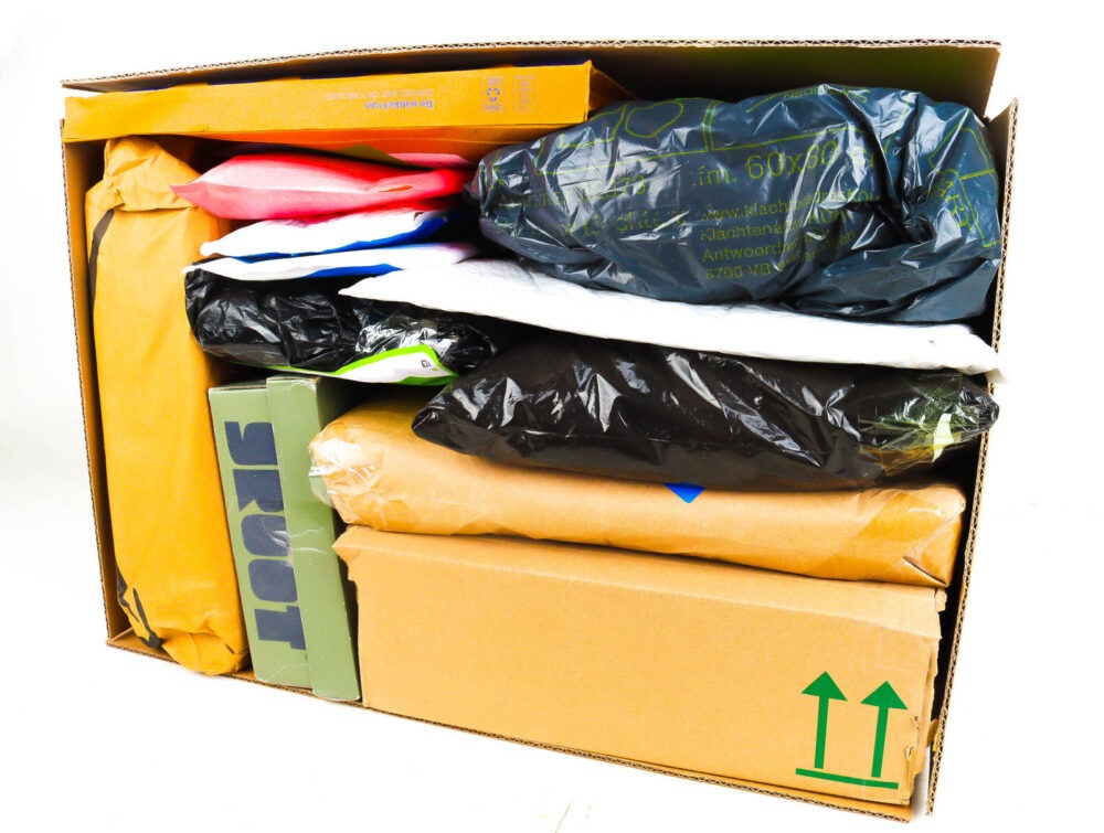 XL Doos met Verloren Postpakketten