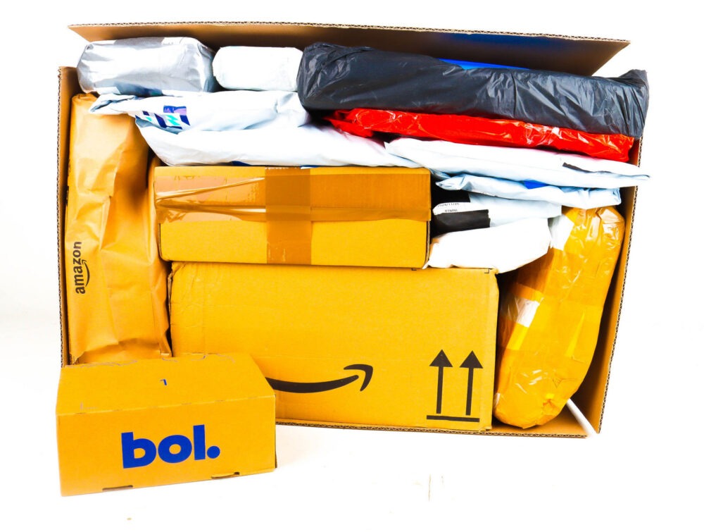 XL Doos met Verloren Postpakketten
