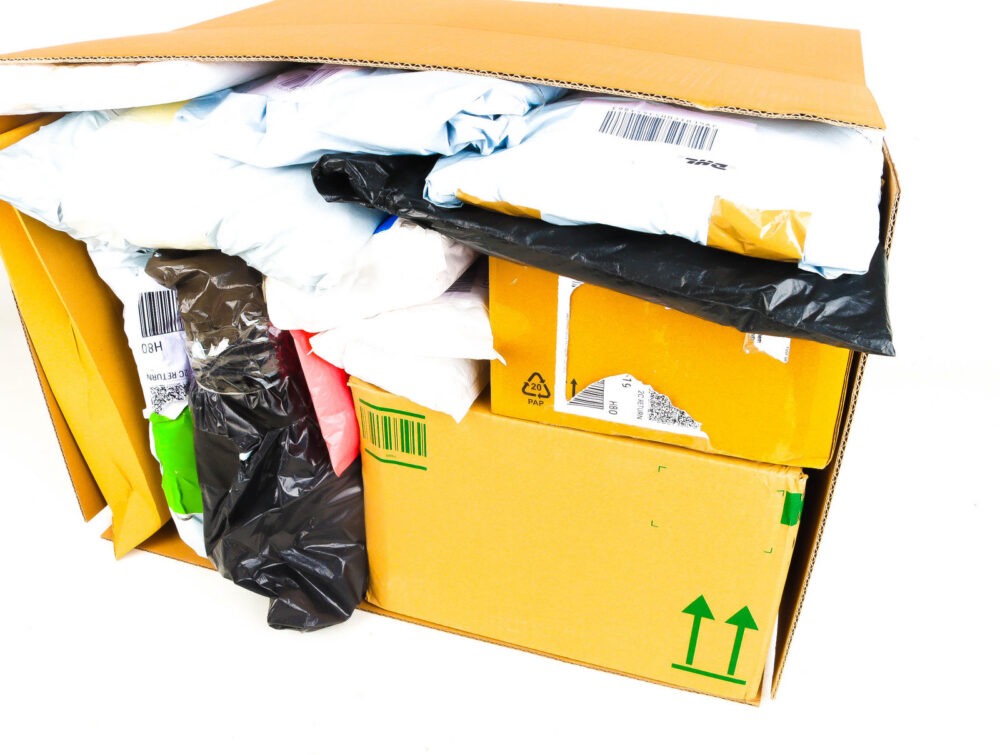 XL Doos met Verloren Postpakketten