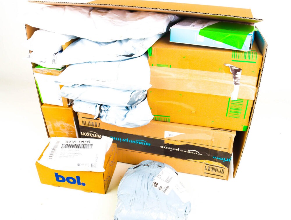 XL Doos met Verloren Postpakketten