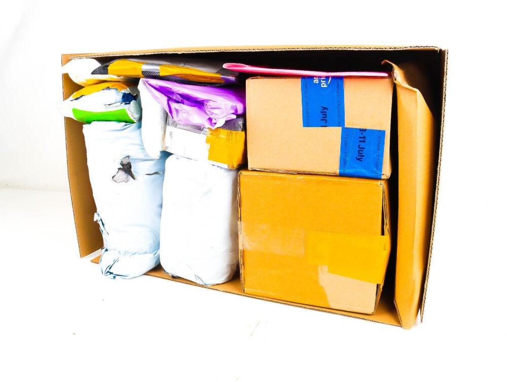 XL Doos met Verloren Postpakketten