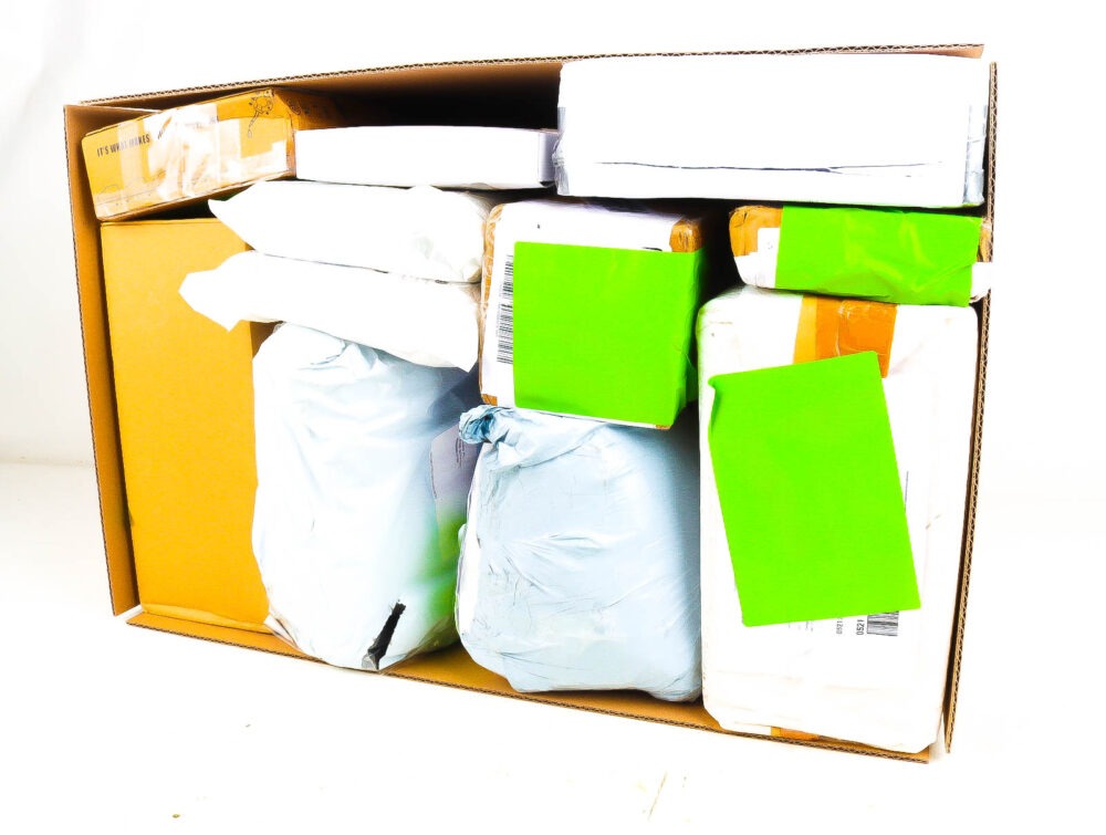 XL Doos met Verloren Postpakketten