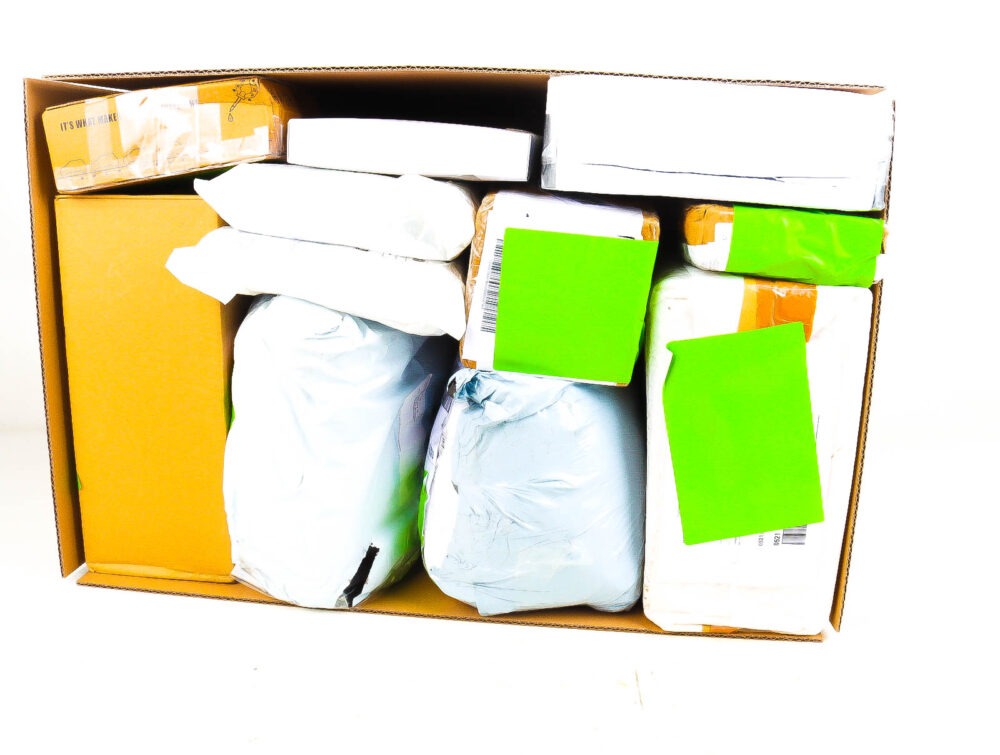 XL Doos met Verloren Postpakketten