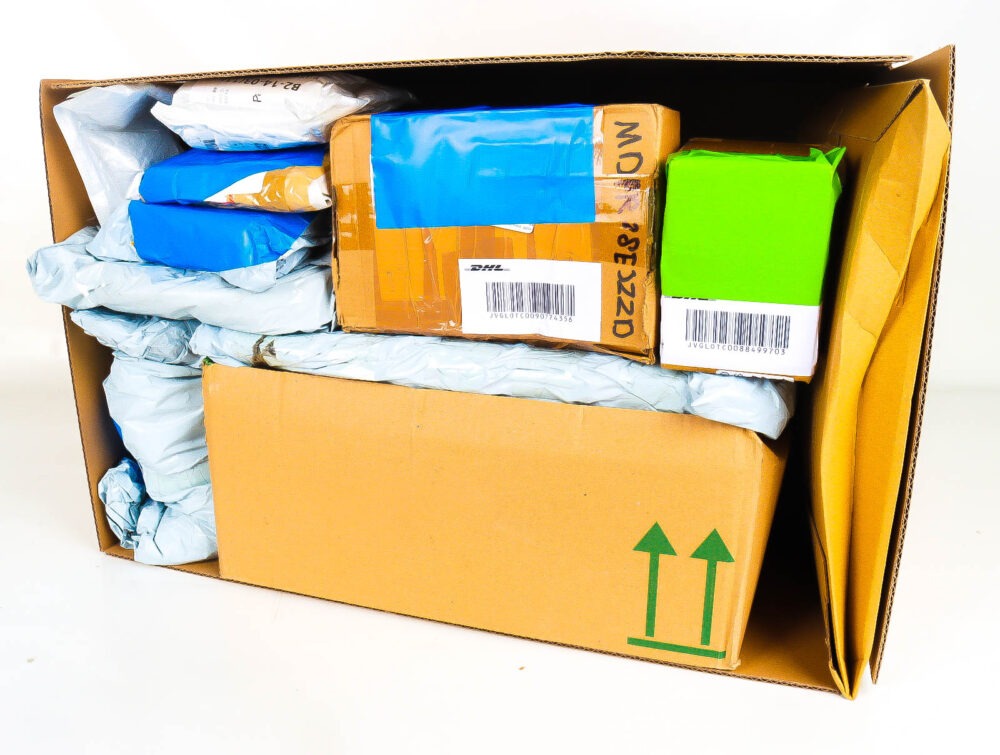 XL Mystery Box met Postpakketten