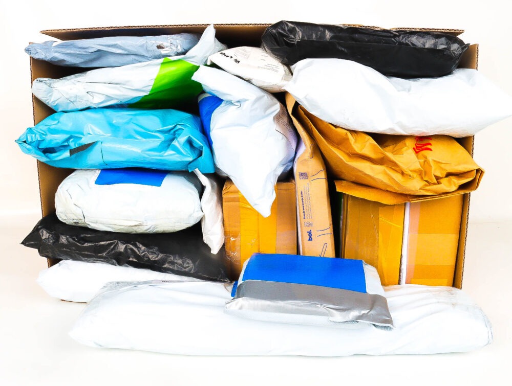 XL Doos met Verloren & Retour Postpakketten