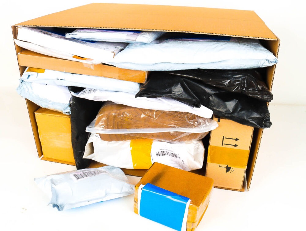 XL Doos met Verloren & Retour Postpakketten