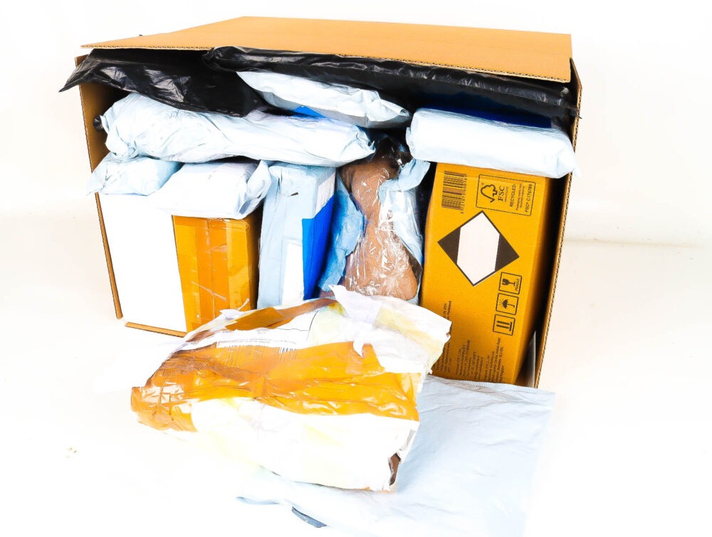 XL Doos met Verloren & Retour Postpakketten