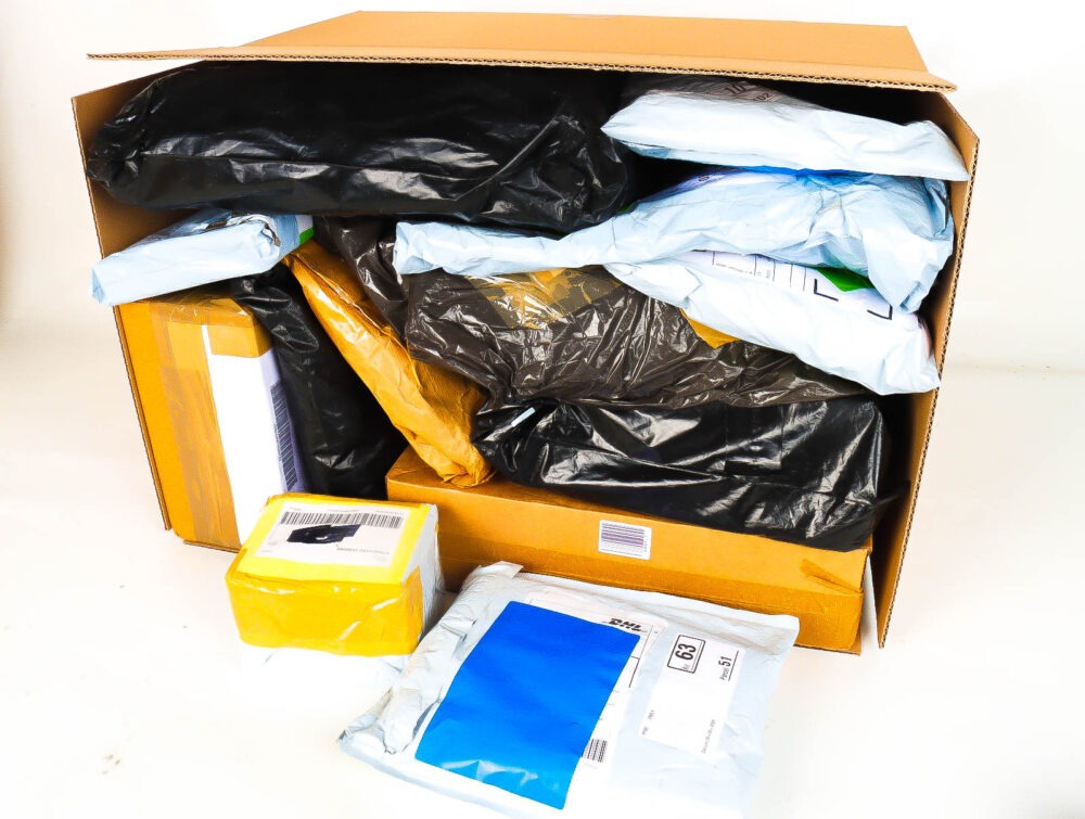 XL Doos met Verloren & Retour Postpakketten