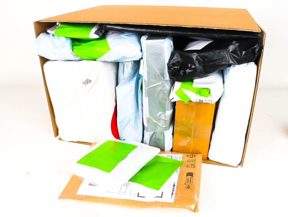 XL Doos met Verloren & Retour Postpakketten