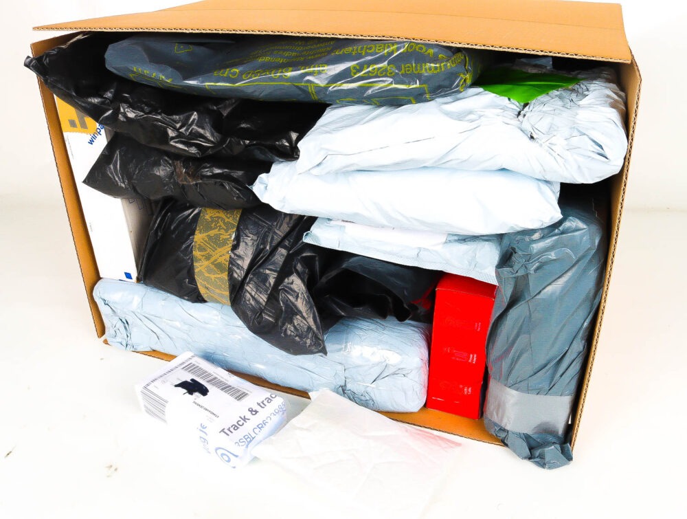 XL Doos met Verloren & Retour Postpakketten