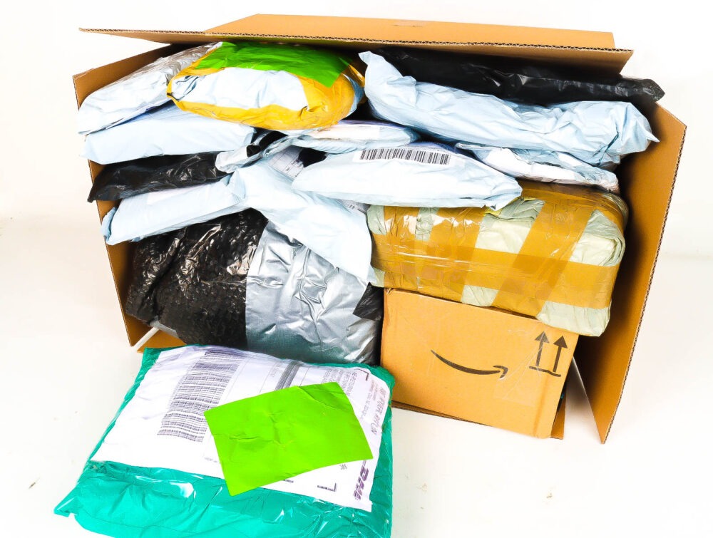 XL Doos met Verloren & Retour Postpakketten