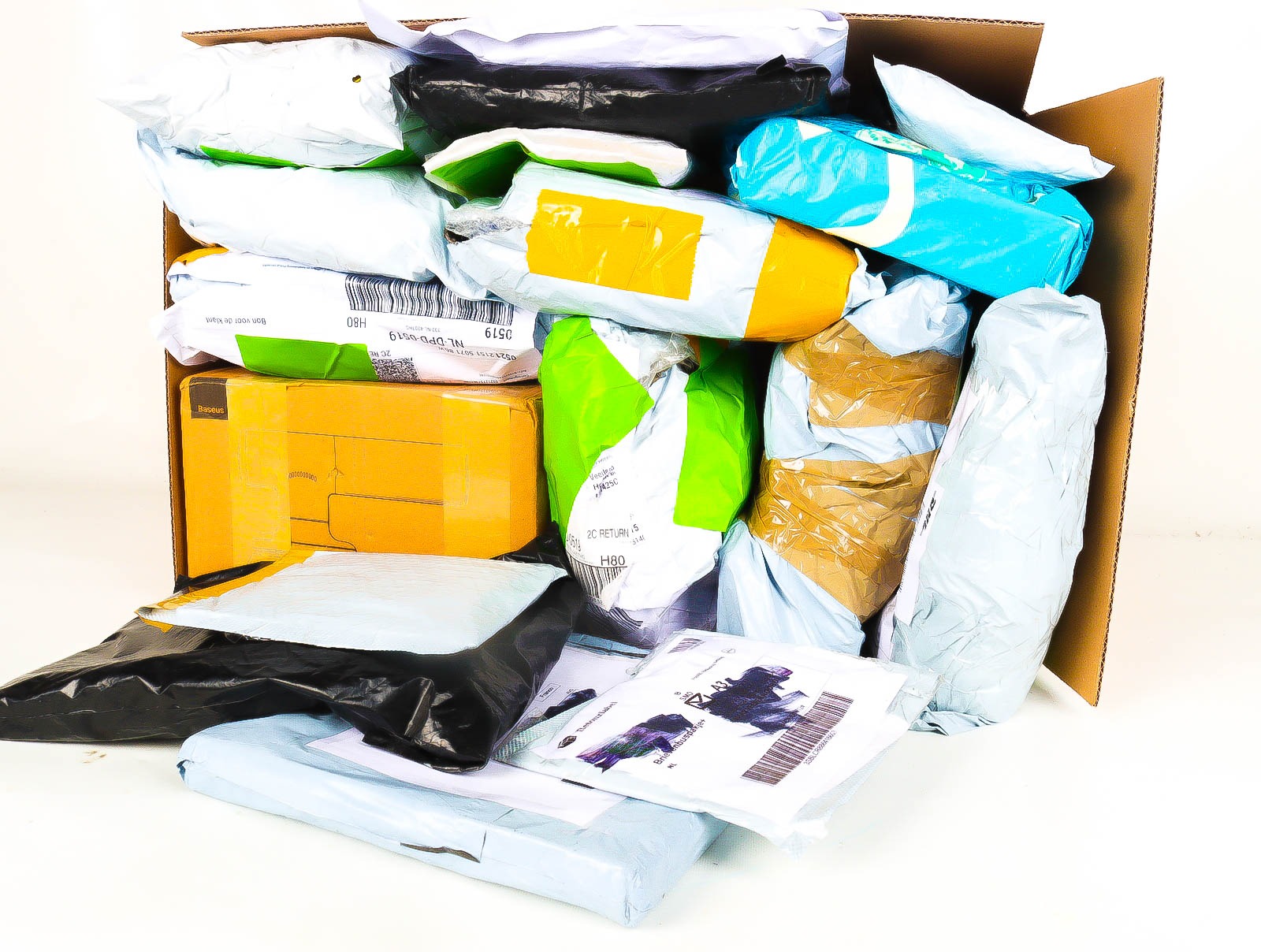 XL Doos met Verloren & Retour Postpakketten