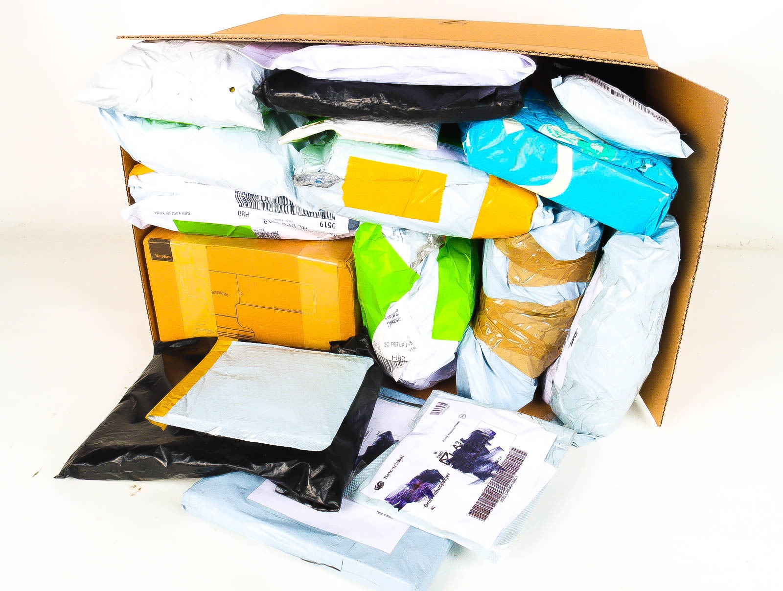 XL Doos met Verloren & Retour Postpakketten